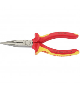 KNIPEX 25 08 160UKSBE VDE Fully Insulated Long Nose Pliers, 160mm