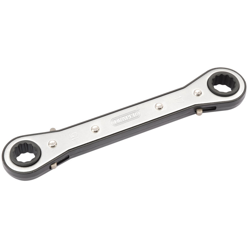 Ratcheting Ring Spanner, 15 x 17mm