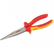 KNIPEX 26 18 200UKSBE VDE Fully Insulated Long Nose Pliers, 200mm