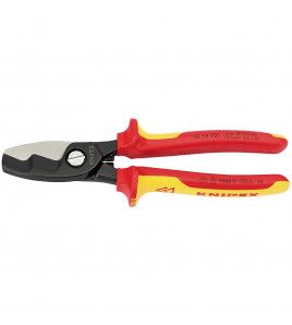 KNIPEX 95 18 200UKSBE VDE Fully Insulated Cable Shears, 200mm