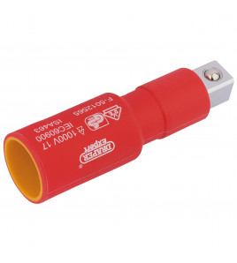 Draper Expert VDE Approved Fully Insulated Extension Bar, 1/2 Sq. Dr., 75mm