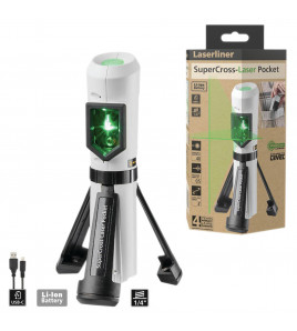 Laserliner 081.124E SuperCross-Laser Pocket Cross Line Laser