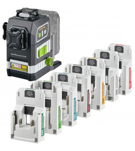 Laserliner 036.380-1 PowerPlane-Laser 3G Multi-18V Set Three-Dimensional Green Laser