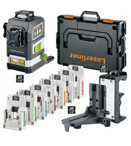 Laserliner 036.380-1 PowerPlane-Laser 3G Multi-18V Set Three-Dimensional Green Laser