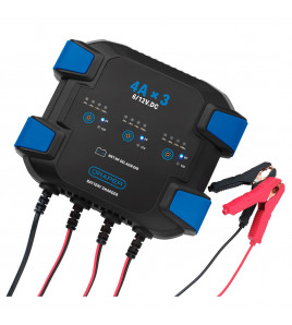 3 Bank 6/12V Smart Charger 12A (3x4A)