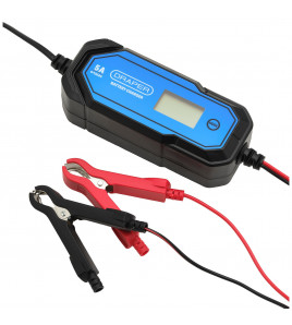 5A 6/12V Smart Battery Charger LCD