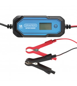 5A 6/12V Smart Battery Charger LCD