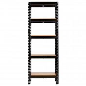 BUNKER 22 Piece Modular 5 Tier Racking with Hardwood Shelving, 750mm