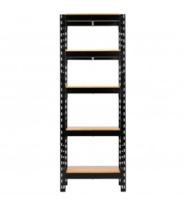 BUNKER 22 Piece Modular 5 Tier Racking with Hardwood Shelving, 750mm