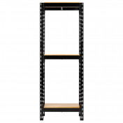 BUNKER 14 Piece Modular 3 Tier Racking with Hardwood Shelving, 750mm