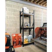 BUNKER 14 Piece Modular 3 Tier Racking with Hardwood Shelving, 750mm