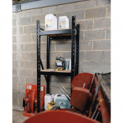 BUNKER 14 Piece Modular 3 Tier Racking with Hardwood Shelving, 750mm