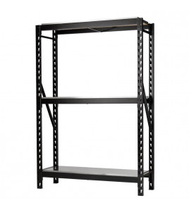 BUNKER 14 Piece Modular 3 Tier Racking with Stainless Steel Shelving, 1500mm