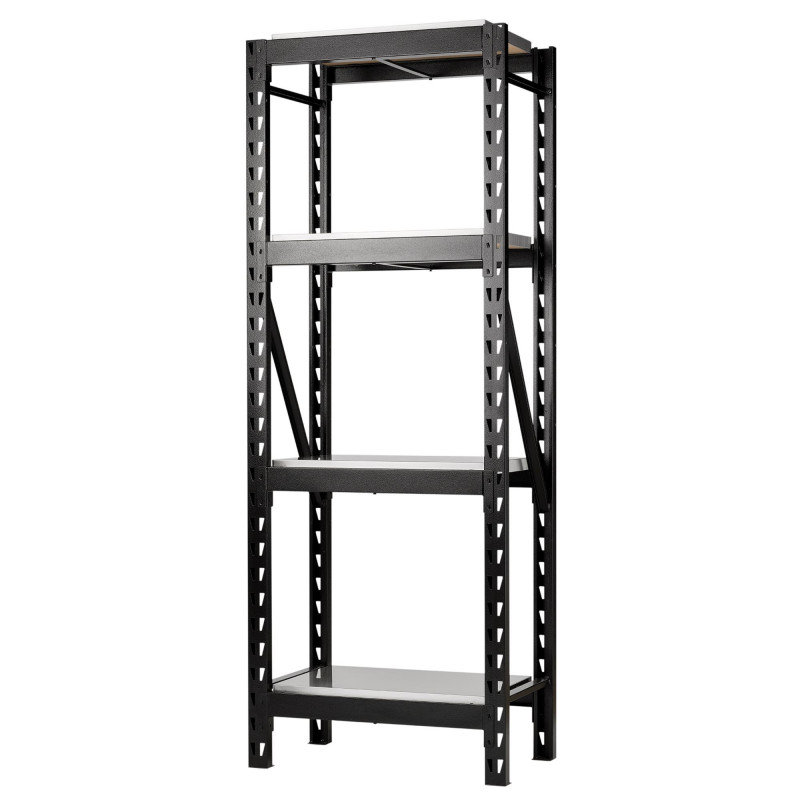 BUNKER 21 Piece Modular 4 Tier Racking with Stainless Steel Shelving, 750mm