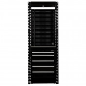 BUNKER 13 Piece Modular Storage Combo 2 Tier Racking with Stainless Steel Shelving, Pegboard and Floor Cabinet, 750mm