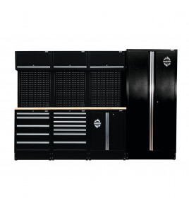 BUNKER 15 Piece Modular Storage Combo with Worktop, 2955mm