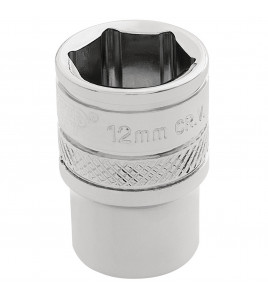 Draper Expert HI-TORQ® 6 Point Socket, 1/4 Sq. Dr., 12mm