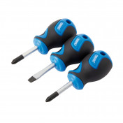 Stubby Soft Grip Screwdriver Set (3 Piece)