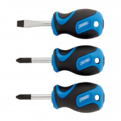 Stubby Soft Grip Screwdriver Set (3 Piece)