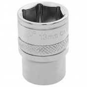 Draper HI-TORQ® 6 Point Socket, 1/4 Sq. Dr., 13mm