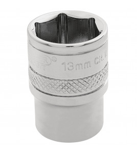Draper Expert HI-TORQ® 6 Point Socket, 1/4 Sq. Dr., 13mm