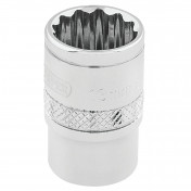 Draper HI-TORQ® 12 Point Socket, 3/8 Sq. Dr., 13mm