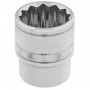 Draper HI-TORQ® 12 Point Socket, 3/8 Sq. Dr., 19mm