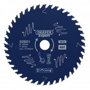 Draper Expert TCT Circular Saw Blade for Wood with PTFE Coating, 165 x 20mm, 40T