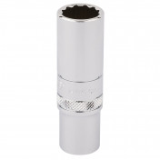 Draper HI-TORQ® 12 Point Deep Socket, 3/8 Sq. Dr., 14mm