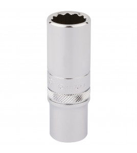Draper Expert HI-TORQ® 12 Point Deep Socket, 3/8 Sq. Dr., 15mm