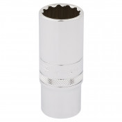 Draper HI-TORQ® 12 Point Deep Socket, 3/8 Sq. Dr., 19mm