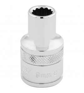 Draper Expert HI-TORQ® 12 Point Socket, 1/2 Sq. Dr., 9mm