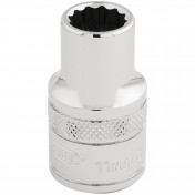 Draper HI-TORQ® 12 Point Socket, 1/2 Sq. Dr., 11mm