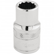 Draper HI-TORQ® 12 Point Socket, 1/2 Sq. Dr., 12mm