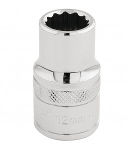 Draper Expert HI-TORQ® 12 Point Socket, 1/2 Sq. Dr., 12mm