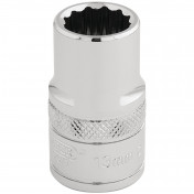 Draper HI-TORQ® 12 Point Socket, 1/2 Sq. Dr., 13mm