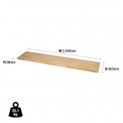 BUNKER® Modular Hardwood Worktop, 2040mm