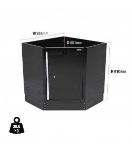 BUNKER Modular Corner Floor Cabinet, 865mm