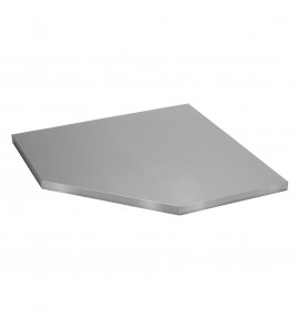 BUNKER® Modular Stainless Steel Worktop for Corner Cabinet, 865mm