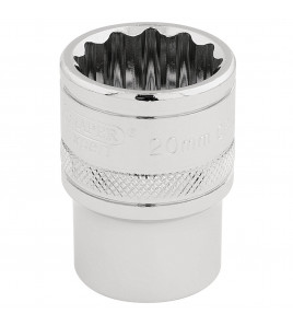 Draper Expert HI-TORQ® 12 Point Socket, 1/2 Sq. Dr., 20mm