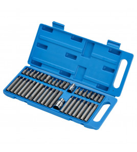 Draper TX-STAR® Hex. & Spline Mechanics Bit Set, 3/8, 1/2 Sq. Dr. (40 Piece)