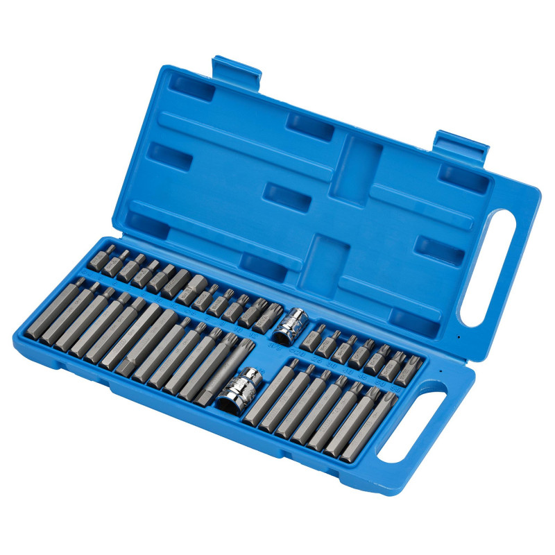 Draper TX-STAR® Hex. & Spline Mechanics Bit Set, 3/8, 1/2 Sq. Dr. (40 Piece)