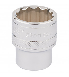 Draper Expert HI-TORQ® 12 Point Socket, 1/2 Sq. Dr., 23mm