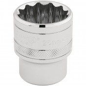 Draper HI-TORQ® 12 Point Socket, 1/2 Sq. Dr., 25mm