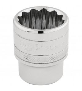 Draper Expert HI-TORQ® 12 Point Socket, 1/2 Sq. Dr., 26mm