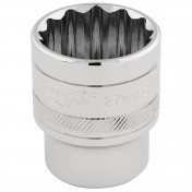 Draper HI-TORQ® 12 Point Socket, 1/2 Sq. Dr., 27mm