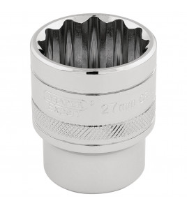 Draper Expert HI-TORQ® 12 Point Socket, 1/2 Sq. Dr., 27mm