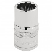 Draper HI-TORQ® 12 Point Socket, 1/2 Sq. Dr., 9/16