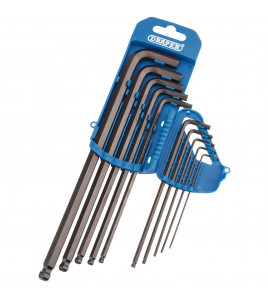 Extra Long Imperial Hex. and Ball End Hex. Key Set (10 Piece)