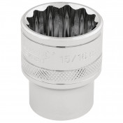 Draper HI-TORQ® 12 Point Socket, 1/2 Sq. Dr., 15/16